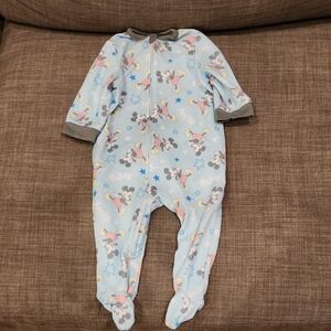 Disney Baby Blue Mickey Mouse Bodysuit/Onesie - Size 3-6 months